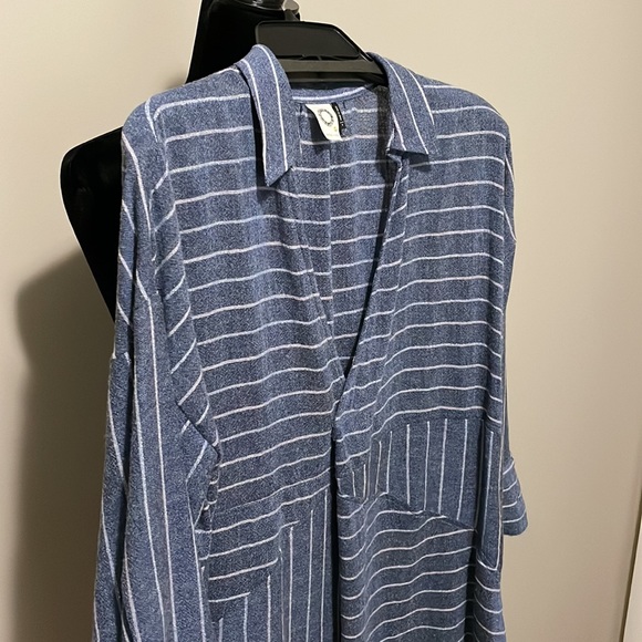 Anthropologie Akemi + Kim Strada Striped Shimmer Tunic - NWOT - Picture 5 of 9
